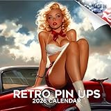 2025 2026 Pin Up Calendar 2025 - Adult - Bikini - 2025 2026 Wall Planner - Retro Pinups 16 Month Wall Planner by MegaCalendars