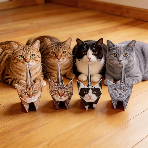 hapray 56 Sheets Origami Paper Cats with Guideing Manual & Video Easy to Fold DIY Craft Kits for Adults Origami Kit for Kids Ages 8-12 Fun Craft Desk Decoration & Creative Gifts for Cat Lovers