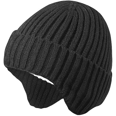 MaxNova Baby Winter Hat 0-6 Months Black Cover