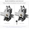 Speed Hot End A1 Mini Extrusion Head Kit A 0.2mm Stainless Steel Nozzle Chrome Plated Brass Heating Block Silicone Sock Integrated Structure for Bambu Lab A1/A1 Min 3D Printers only