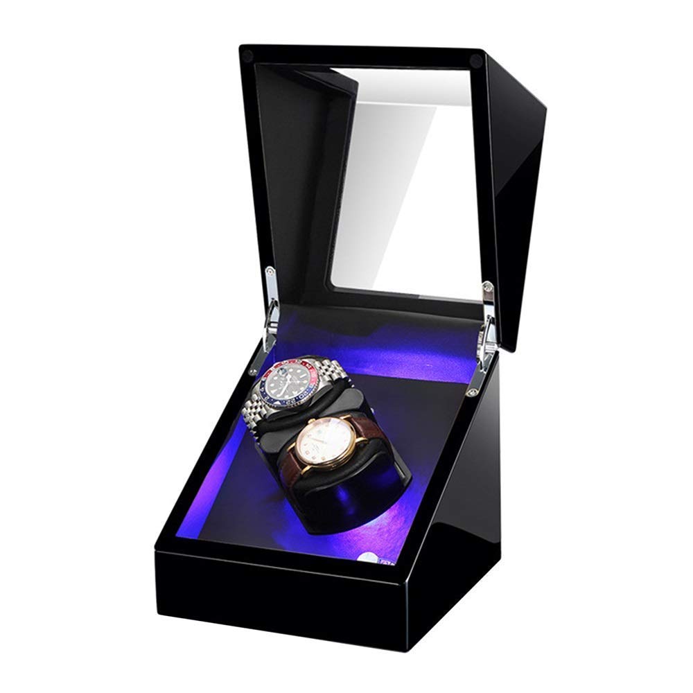 Boîte montre automatique double pour table de chevet et bureau