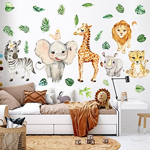 Vinilos decorativos animales selva 35 x 24 pulgadas miniatura 3