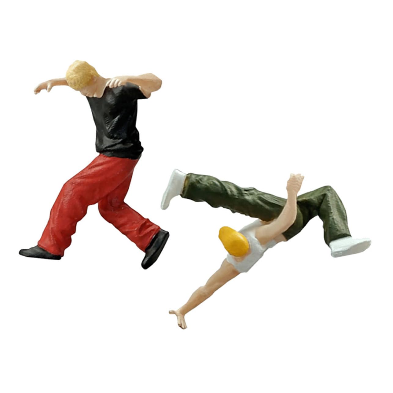 Housoutil 2 Set Miniatura Hiphop Da Figure Maschili Per Decorazione E Allestimento Scene Danza Urbana Articoli Per Appassionati Hiphop 2 Pezzi * 2