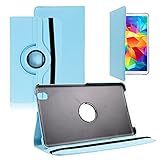  Samsung Galaxy Tab 4 8.0 SM-T330 funda HCN Phone® Funda Giratoria 360 ° de piel sintética soporte integrado para Samsung Galaxy Tab 4 8.0 SM-T330