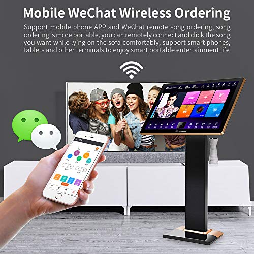 InAndOn KV-V5 Max Karaoke System, 22\" Touch Screen Karaoke Machine for Adults, YouTube Movie Song WiFi Cloud Download, Professional Karaoke System Fit for Home Party KTV Bar DJ - Thumbnail 5