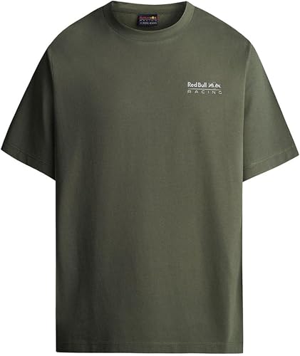 Red Bull Racing X Pepe Jeans RBR Pit Stop Crew tee, Camiseta Hombre, Green (Rege