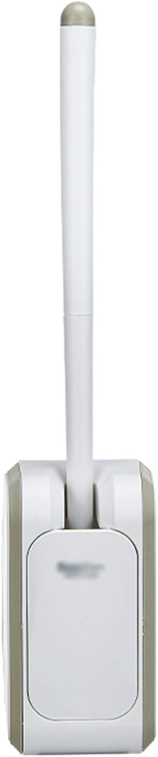 Toilet Brush Holder, Toilet Brush Holder Set Wall-Mounted 360-Degree Household Tool（No Drill）(Gris)