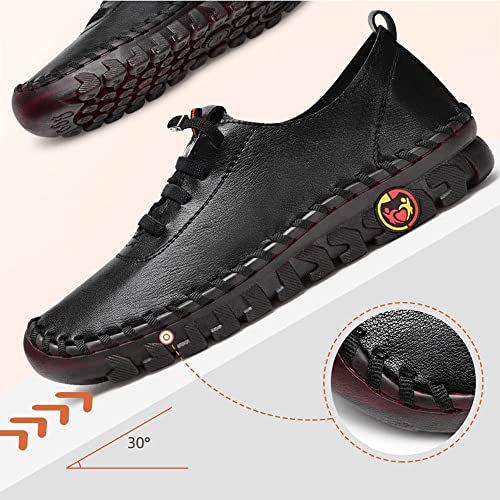 Ultra Soft Orthopedic Shoes for Women 2023, Leather Soft Bottom Flat Shoes, Non-Slip Breathable Round Head Shoes4