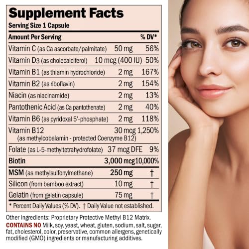 Image of ANDREW LESSMAN ProCaps Healthy Hair, Skin & Nails 3000 mcg Biotin, 60 Ct