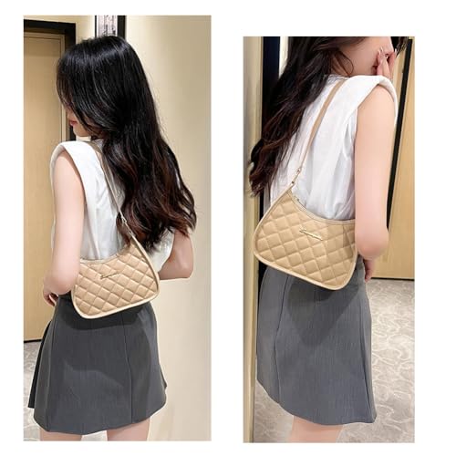 Shoulder Bag for Women Small Purse Trendy Clutch Hobo Bag Vegan Small Handbag with Zipper Closure4