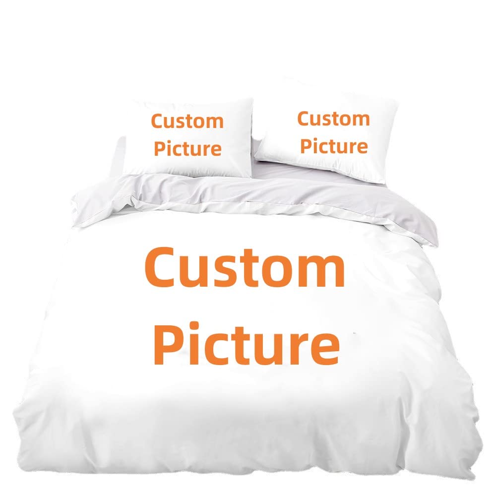 Housse de couette personnalisée photo 200x200 parure de lit 2 personnes