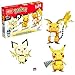MEGA Construx GYH06 - Pikachu Evolutionsset, Bauset mit 621 Bausteinen, Spielzeug ab 7 Jahren