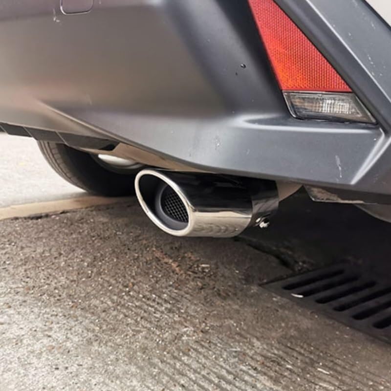 Embout d'échappement Lexus UX en acier inoxydable pour finition noire chrome style 2