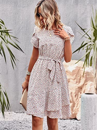 Robe vintage décontractée fluide pour masquer les rondeurs avec style