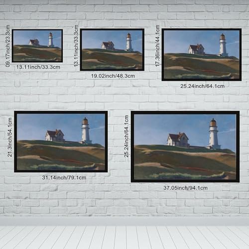 Impression toile Lighthouse Hill Edward Hopper - Cadre suspendu chic