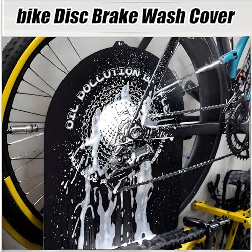 Cubierta de freno de disco para bicicleta de montaña y protector de tuberías 2