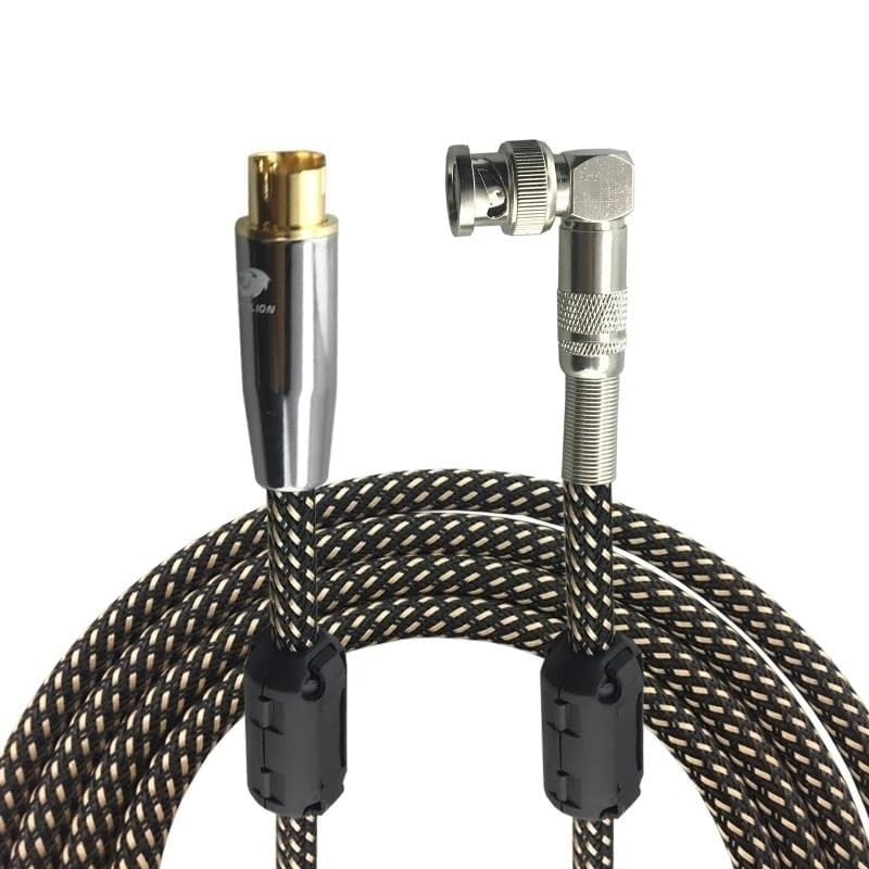 Video Cable 4-pin Male S-Video to BNC Male Female 75-5 Surveillance Video Signal Connection Cable Q9 Video Security Cable OFC(#b,5m)