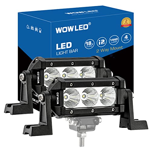 Barres lumineuses LED 18W projecteurs faisceau combo pour voiture 4WD
