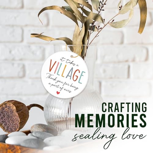 HEXMOZ-Thank-You-Gifts-for-Women-Men-Teacher-Gifts-Teacher-Ornament-Daycare-Teacher-Gifts-Appreciation-Gifts-for-Coworker-Employee-Daycare-Provider-Nanny-Ceramic-Christmas-Ornaments-2024