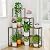 YIZAIJIA Plant Stand Metal 4 Tier 5 Potted Multiple Flower Pot Holder…