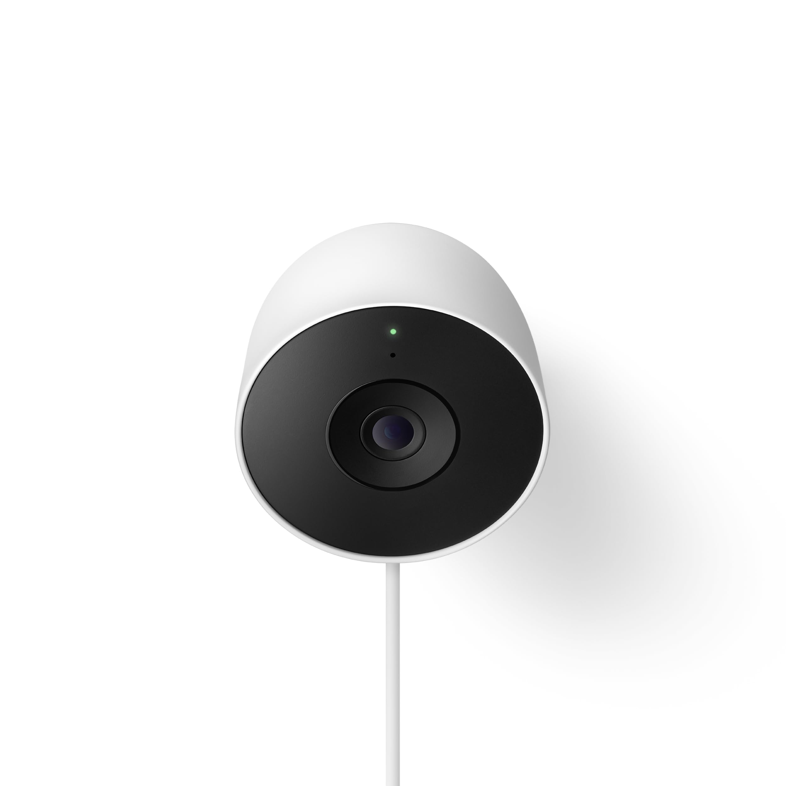 Google Nest Cam Outdoor (Wired, 2nd Gen) - Security Camera with 2K Video and Gemini, Night Vision, 2-Way Audio - Works with Google Home - 2025 Model - Snow
