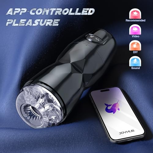 Image of Male Masturbator Men Sex Toy - EINSEO Male Sex Toys with Strong Vacuum Pump & 5 Sucking 9 Vibrating Modes, LCD Display Penis Pump Pocket Pussy for Man APP Control 3D Sleeve Pumps & Enlargers