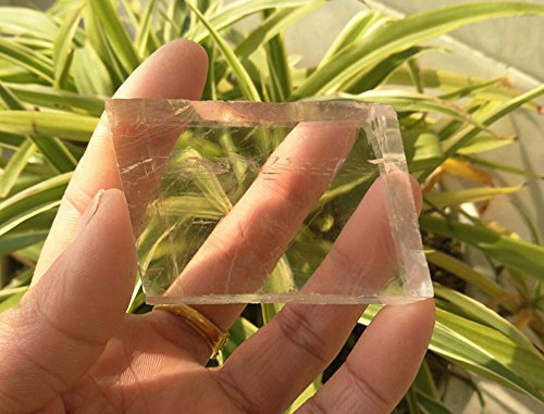 Aitelei 1Ib Natural White Calcite Crystal Optical Calcite Iceland Spar Mineral Healing Raw Stones Rough Rock Crystals For Tumbling,Cabbing #TOP4