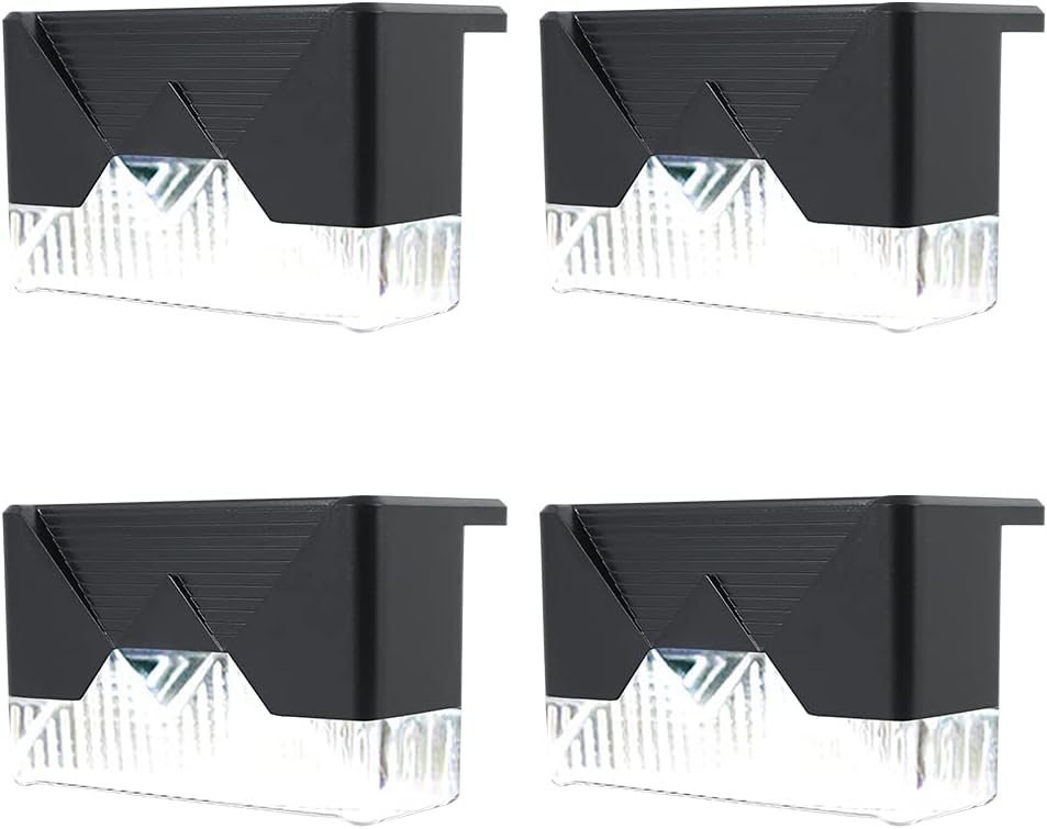 6040 Solar Zaunleuchte LED Für Doppelstabmattenzaun - Wetterfeste Gartenbeleuchtung Ohne Stromkosten