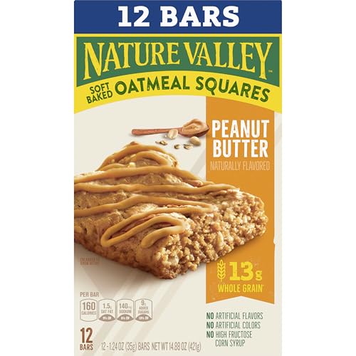 Image of Nature Valley Peanut Butter Soft Baked Oatmeal Squares, 12 ct, 14.88 oz