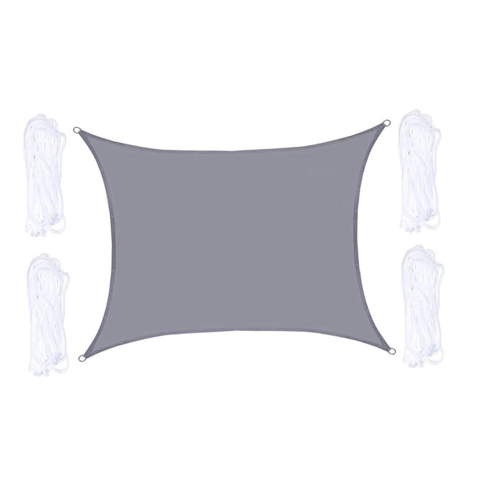Pergola extérieure habillée d'un voile d'ombrage gris pour le jardin