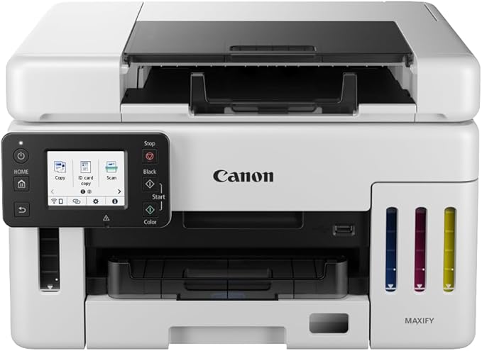 Canon MAXIFY GX6550 Printer for Home/Office Use - Colour Printers and Scanners All-in-One Wireless | MegaTank Inkjet Printer, Copier & Scanner | WiFi and Ethernet Connectivity A4 Printer