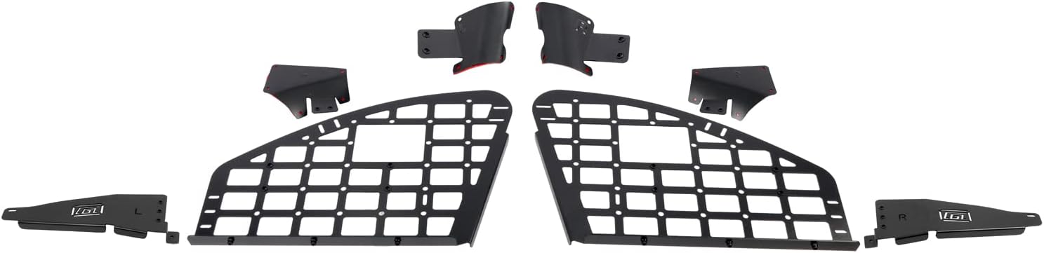 HIGH FLYING for Toyota Highlander 2014 2015 2016 2017 2018 2019 Car Accessories Modular Storage Molle Panel Shelf Luggage Carrier Trunk Organizer Aluminum (Side Panel+Shelf)