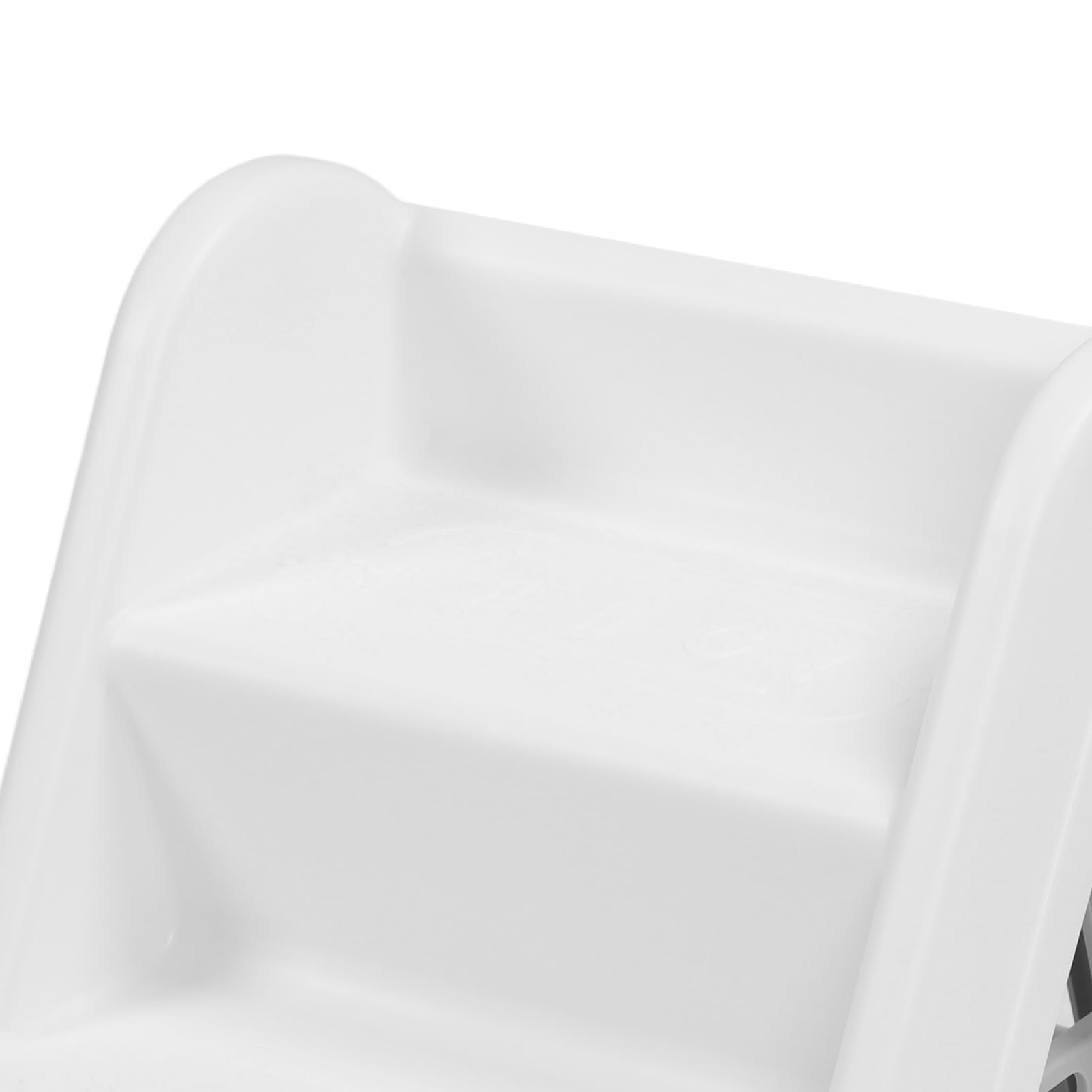 Sgabello pieghevole a 2 gradini, con superficie antiscivolo per l'addestramento del vasino, sgabello per riporre il bagno, materiale: plastica (bianco)
