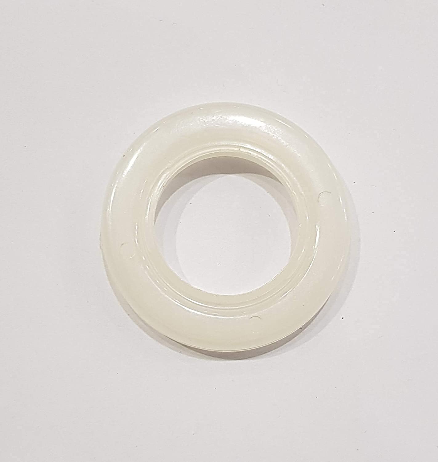 Soni Homedecor Plastic Curtain Rings Eyelet Rings with Lock White for 1.5 inch Rod Hole Colour, Pack of (20,50,100) (100)