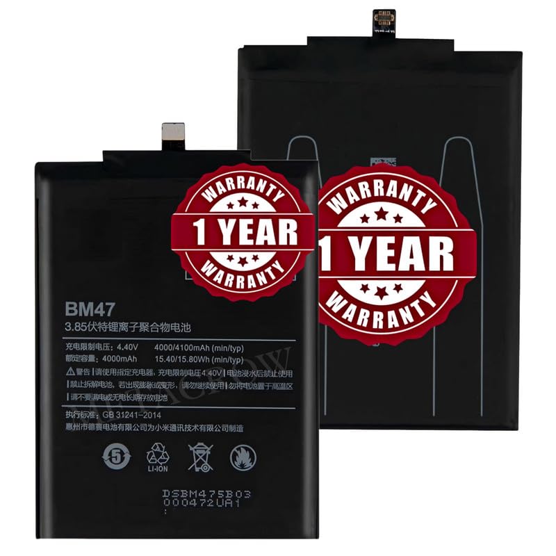 Image of Original BM47 Battery Compatible with Xiaomi Redmi 3s Prime - (4100mAh) - 1 Year Warranty CD4