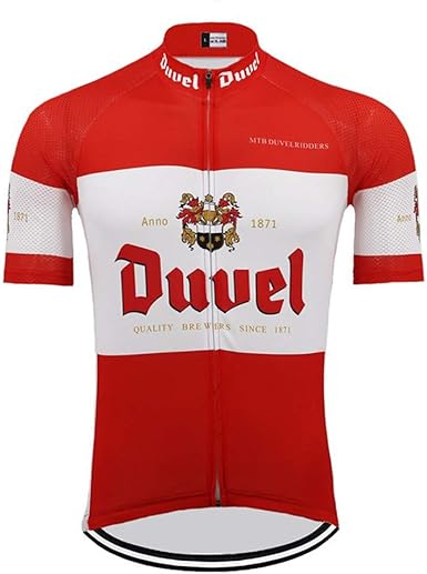 Red and white cycling jersey Clearance
