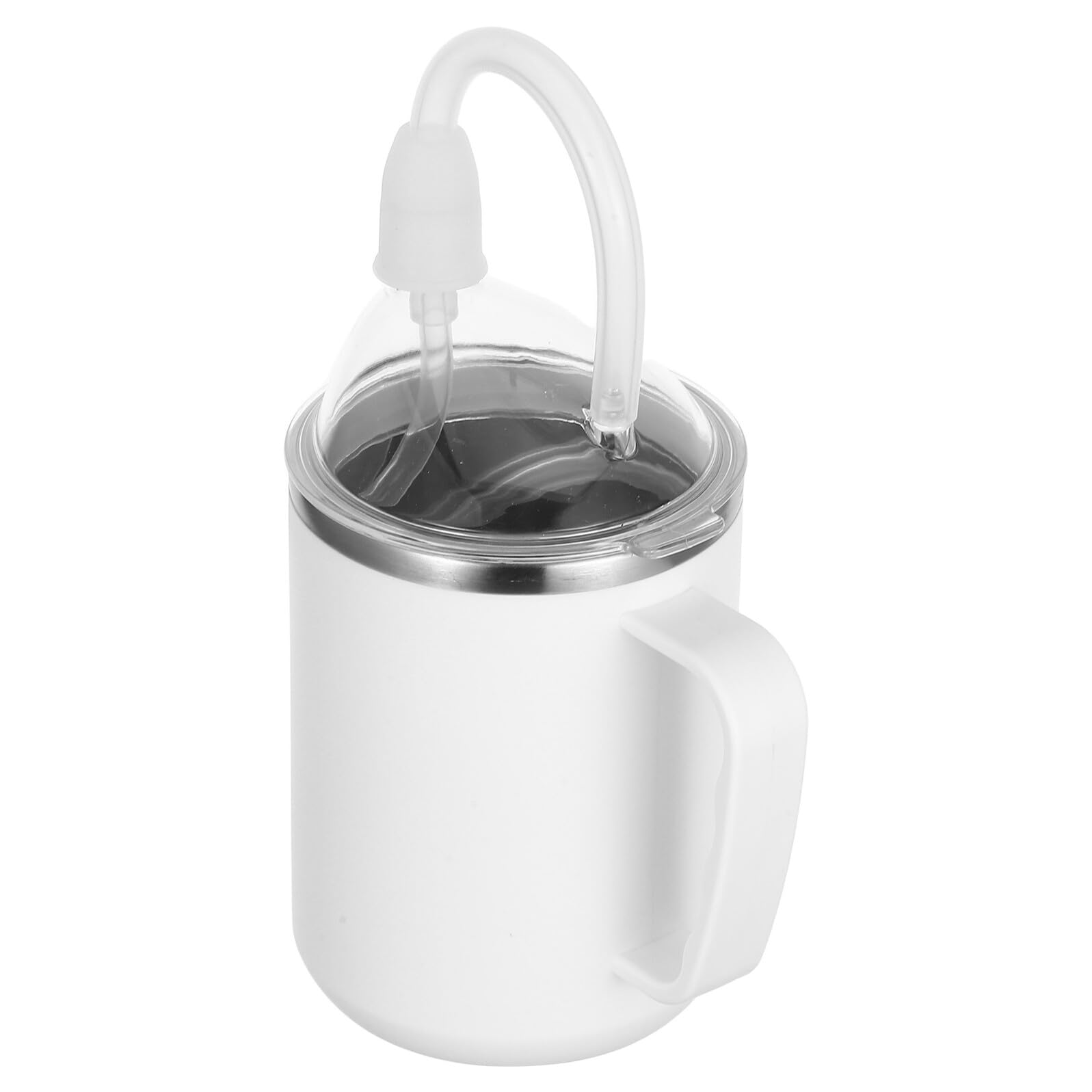 Auslaufsicherer 500 ml Erstickungssicherer Trinkbecher mit Griffen für Senioren und Pflege Flüssigkeitsfütterungsbecher für Wasser Milch Saft und Suppe