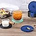 YUGUARD Silicone Coasters Set for Table [6 Pack] - Cup Drink Coasters for Home Kitchen Dining Decor