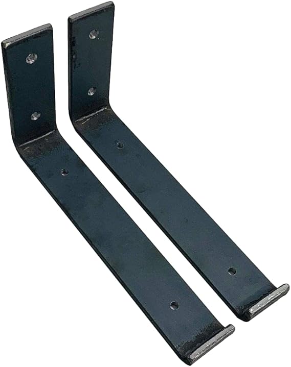 Rustic Shelf Brackets Scaffold Board 225mm Bracket x 2 Heavy Duty Industrial UK Made by MKGT