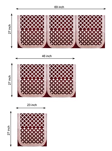 Image of NACIA Velvet Sofa Cover with Arm Covers Set of 5 Seater - Premium Sofa Covers 3 Seater and 2 Seater Full Cover Set for Couch Seat - Heavy Fabric Sofa Slip Back Protector, Maroon