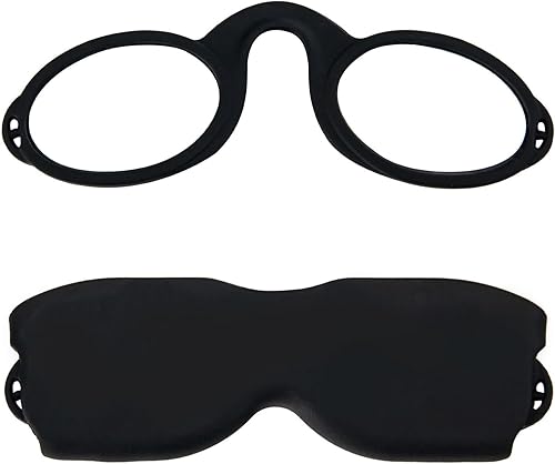 Miniatura 2 de REAVEE Lentes de lectura ultra delgados sin brazos para hombres y mujeres, lectores pequeños y planos, tamaño de bolsillo compacto con soporte