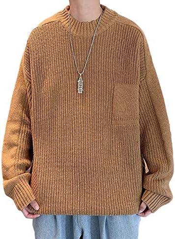 Amazon フォーリーフ ボトルネック セーター ニット メンズ ニットソー ニットセーター 長袖 ゆったり セーター 通販