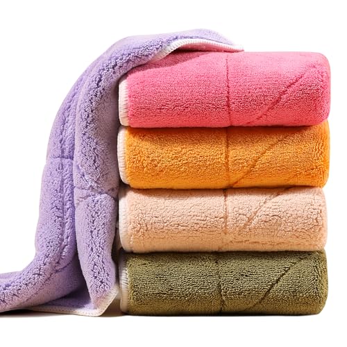 Image of JOYMOOP Microfiber Cleaning Cloth 10 inch x 10 inch, Mixed Color Kitchen Towels, Reusable Dish Towels for Kitchen Drying, Washable Dish Rags for Washing Dishes, Absorbent Lint Free Cleaning Cloths, 5 Pack