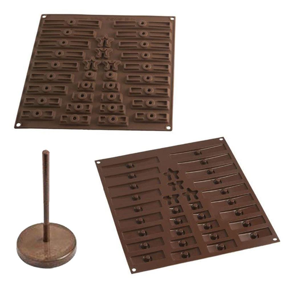 silikomart | Stampo in Silicone per Cioccolatini 3D TREE CHOC, Antiaderente, 11 Cioccolatini, Confezione da 1 Stampo per Dolci, Easy Choc, Ø 130 mm, h 172 mm, Volume 96 ml, Made in Italy