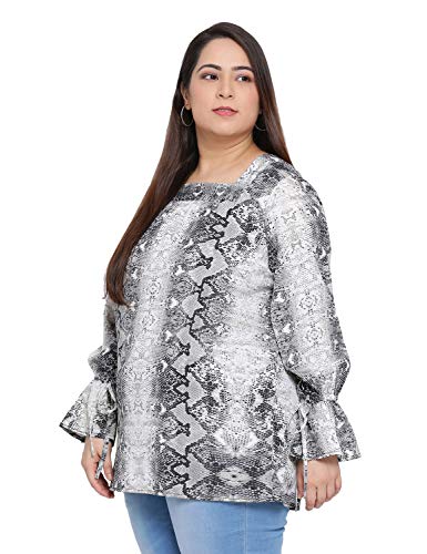 Image of oxolloxo Women Boat Neck Long Sleeves Printed Tops