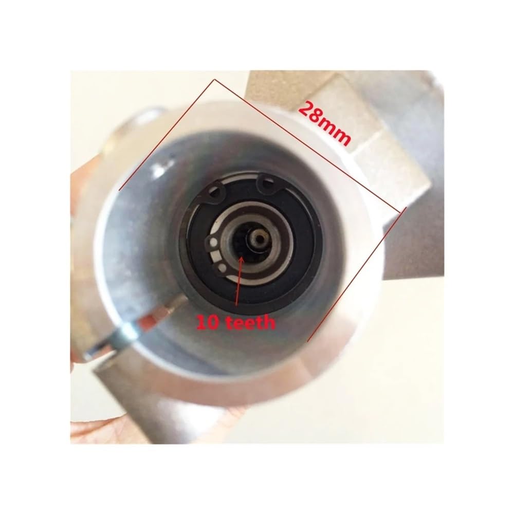 Caja de Engranajes for desbrozadora, Recortadora de Engranajes de 28 mm de diámetro y 10 Dientes, Compatible con M36, 37, 38, 43 y 44 EM780