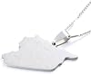 Stainless Steel Syria Map Flag Pendant Necklaces Syrians Jewelry Silver