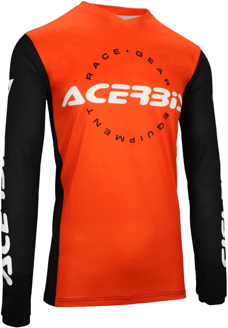 Acerbis MX J-Track INC Maglia Motocross, Arancione/Nero, L