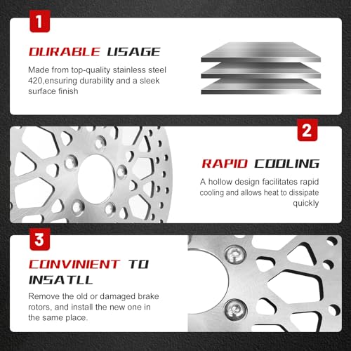 image for Autopartsfreer 11.5'' Rear Brake Pads for Harley Davidson Parts Tourin