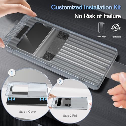 Image of Uyiton By SHILD 2-Pack Screen Protector for Samsung Galaxy S25 Ultra (6.9 inch) - 9H+ Hardness HD Tempered Glass with Easy Installation Tray, Ultra-Fit, Case Friendly